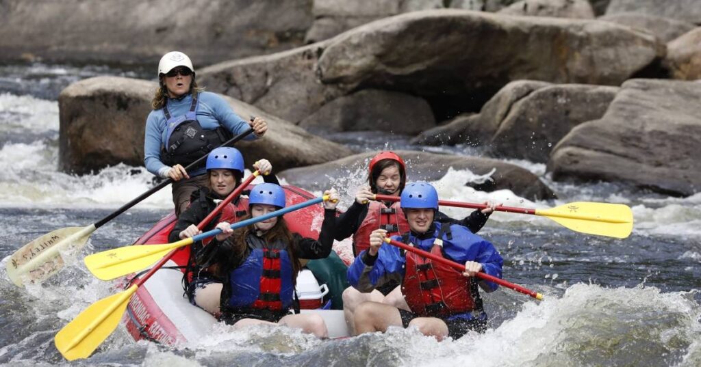Whitewater rafting, Lake George