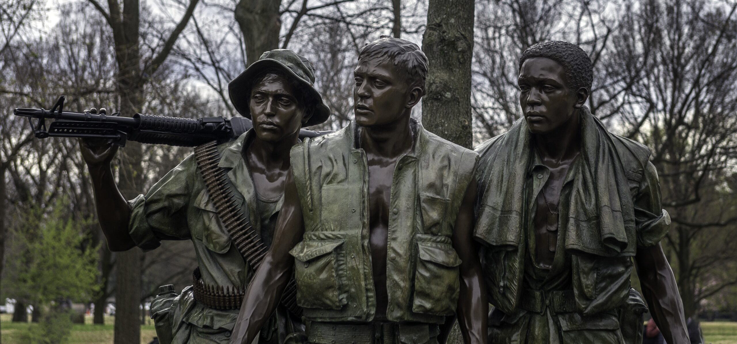 Vietnam Veterans Memorial Three Soldiers bronze statue